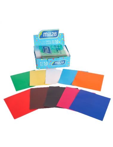 PAPEL GLACE 10x10CM X 10...