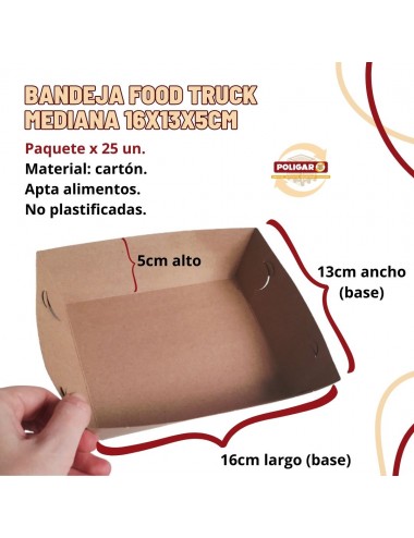 BANDEJA FOOD TRUCK MEDIANA...