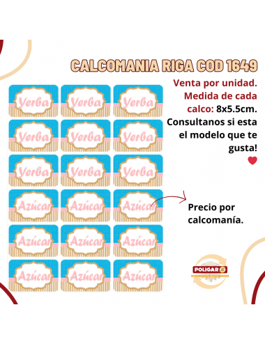 CALCOMANIA RIGA COD 1649 8...
