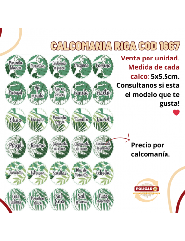 CALCOMANIA RIGA COD 1667 5...