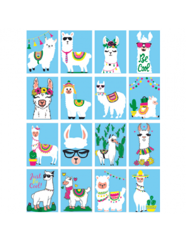 CALCOMANIA RIGA LLAMA 6 X...