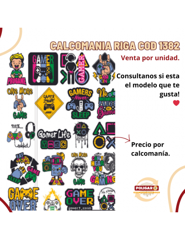 CALCOMANIA RIGA VARIOS...