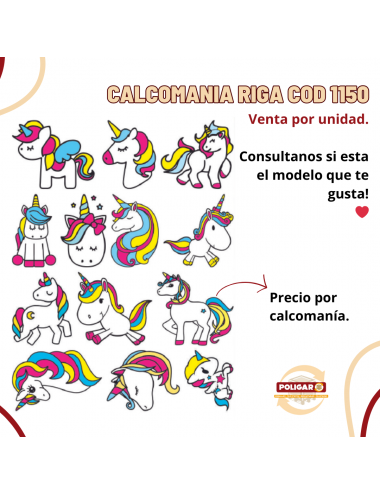 CALCOMANIA RIGA INFANTIL...