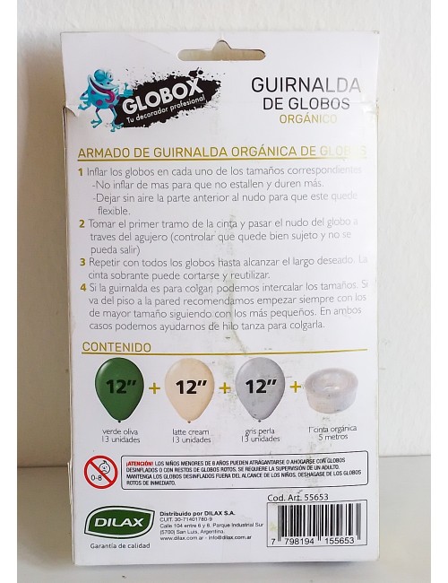 GUIRNALDA DE GLOBOS VERDE...