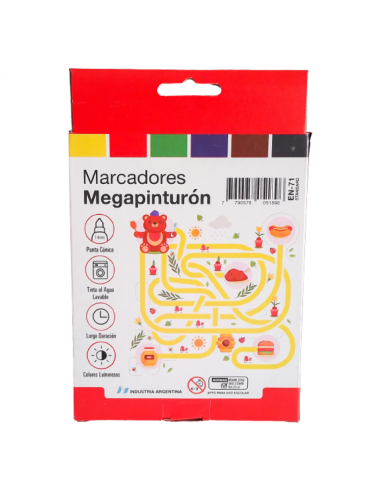MARCADOR MEGA PINTURON X 6...