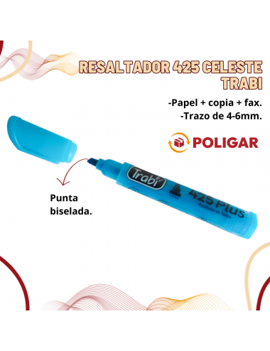 RESALTADOR 425 CELESTE...