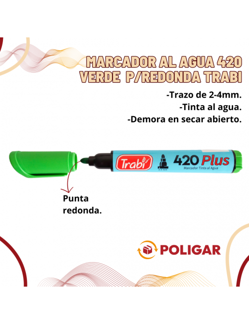 MARCADOR AL AGUA 420 VERDE...