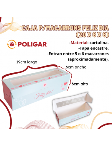 CAJA MACARONS FELIZ DIA (20...