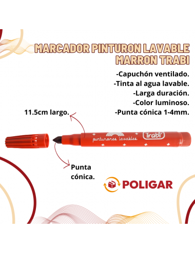 MARCADOR PINTURON LAVABLE...