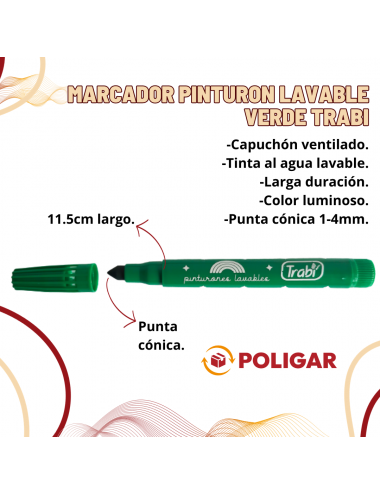 MARCADOR PINTURON LAVABLE...