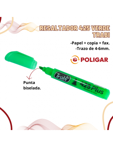 RESALTADOR 425 VERDE TRABI...