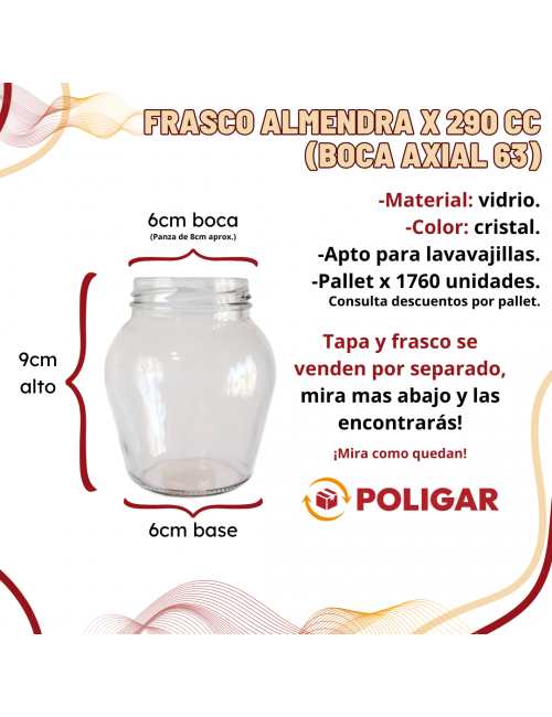 FRASCO ALMENDRA X 290 CC...