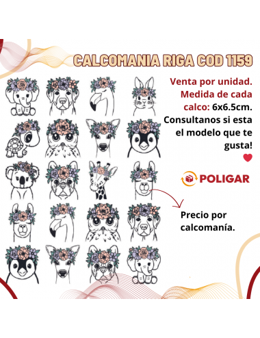CALCOMANIA RIGA INFANTIL...