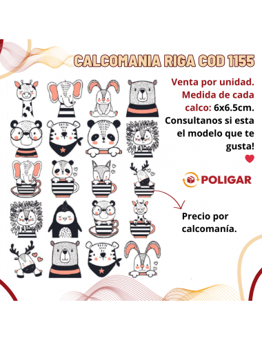 CALCOMANIA RIGA INFANTIL...
