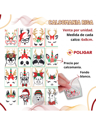 CALCOMANIA RIGA NAVIDAD...