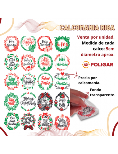 CALCOMANIA RIGA NAVIDAD...