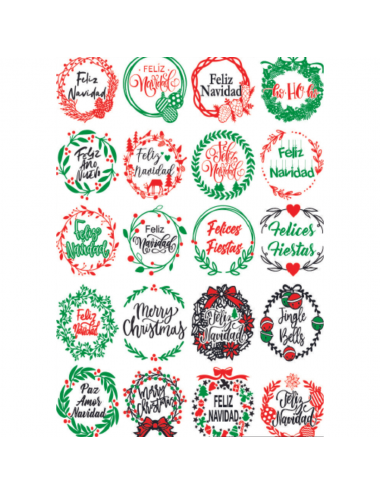 CALCOMANIA RIGA NAVIDAD...