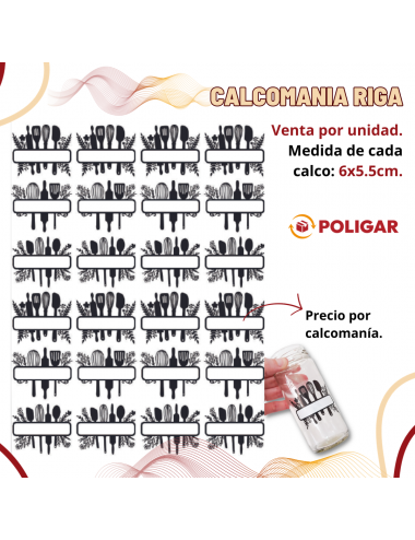 CALCOMANIA RIGA ETIQUETA...