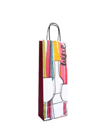 BOLSA PAPEL UNA BOTELLA...