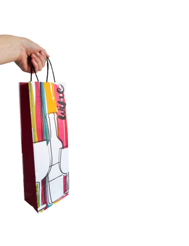 BOLSA PAPEL UNA BOTELLA...