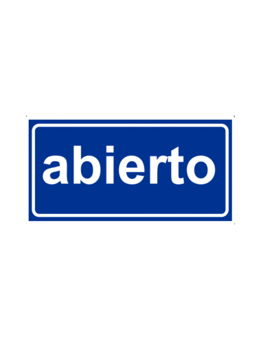 CARTEL ABIERTO CERRADO...
