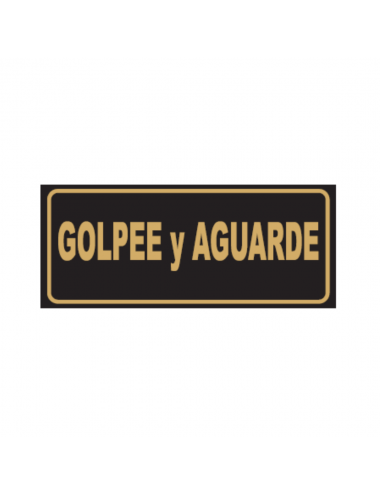 GOLPEE Y AGUARDE CALCO COD...