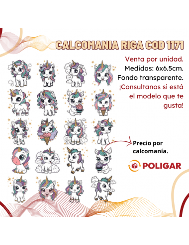 CALCOMANIA RIGA INFANTIL...
