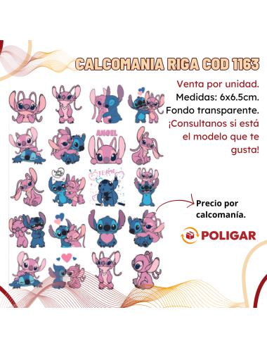 CALCOMANIA RIGA INFANTIL...