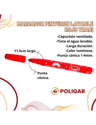 MARCADOR PINTURON LAVABLE...