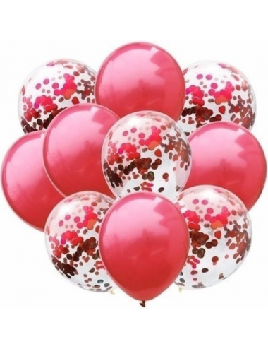 GLOBOS SET CONFETI X 10...