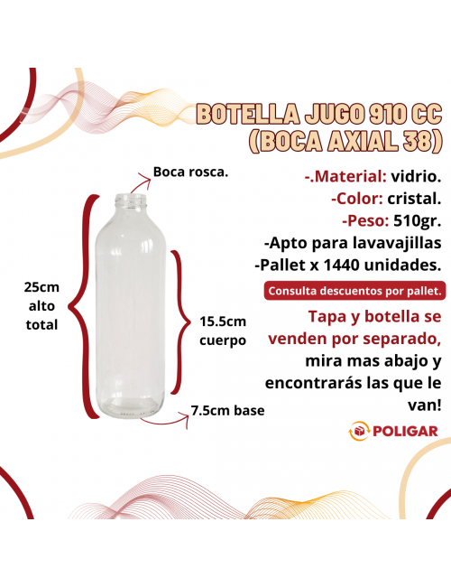 BOTELLA JUGO 910 CC (BOCA...