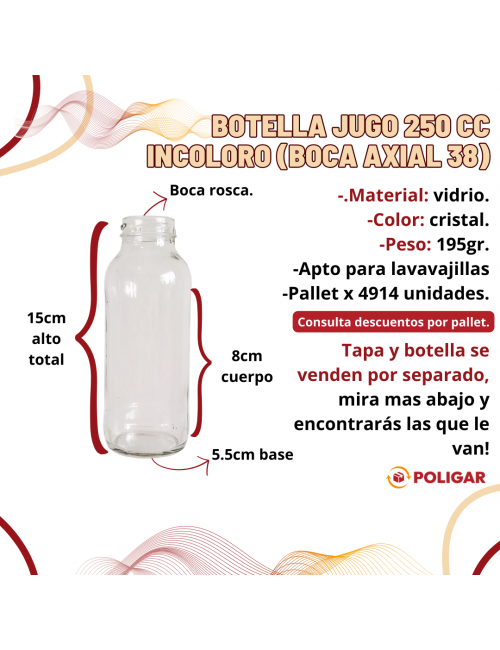 BOTELLA JUGO 250 CC...