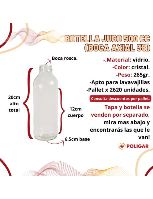 BOTELLA JUGO 500 CC (BOCA...