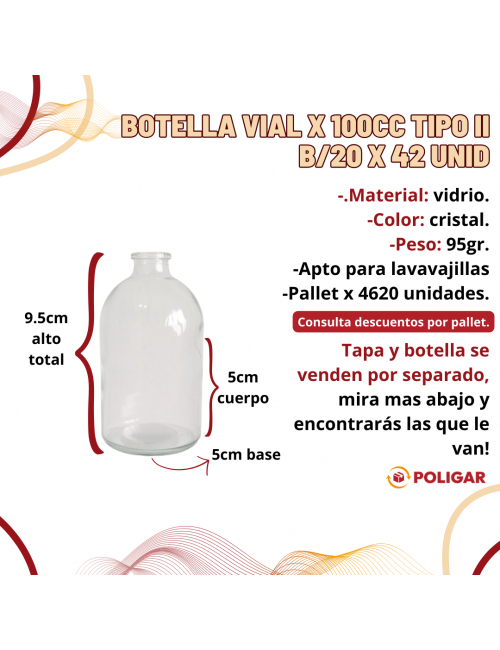 BOTELLA VIAL X 100CC TIPO...