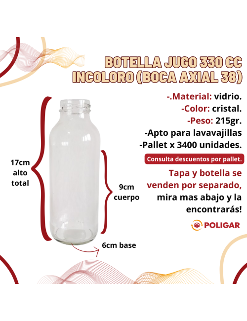 BOTELLA JUGO 330 CC...