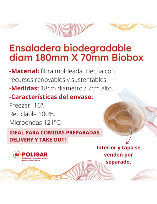 ENSALADERA BIODEGRADABLE...
