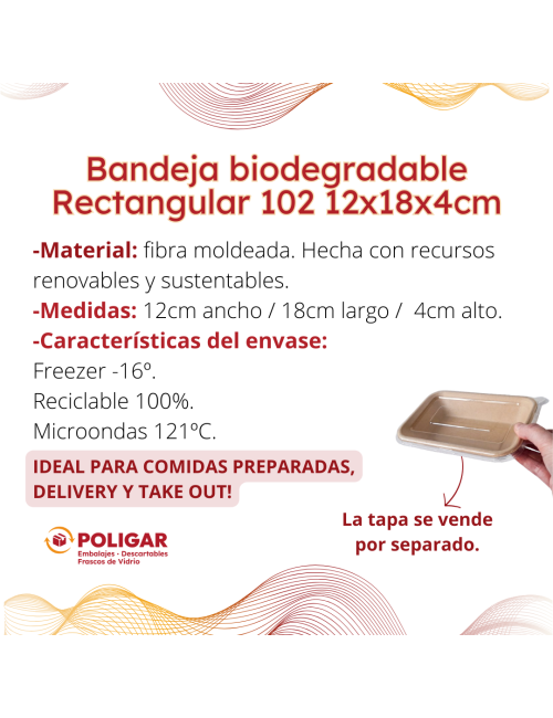 BANDEJA BIODEGRADABLE...