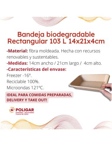 BANDEJA BIODEGRADABLE...