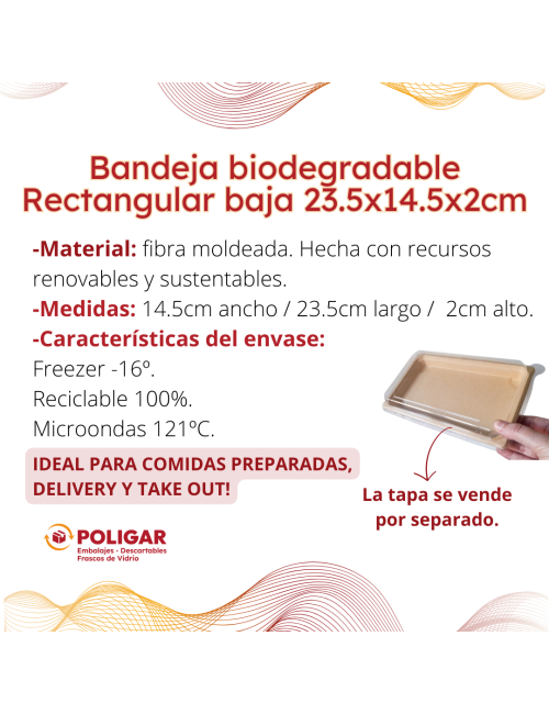 BANDEJA BIODEGRADABLE...