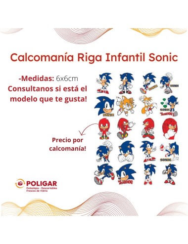 CALCOMANIA RIGA INFANTIL...