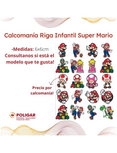 CALCOMANIA RIGA INFANTIL...