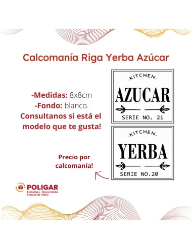 CALCOMANIA RIGA COCINA...