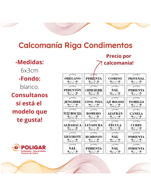 CALCOMANIA RIGA COCINA...