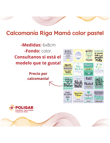 CALCOMANIA RIGA MAMA COLOR...