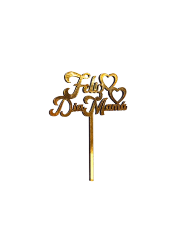 TOPPER FELIZ DIA MAMA METAL...