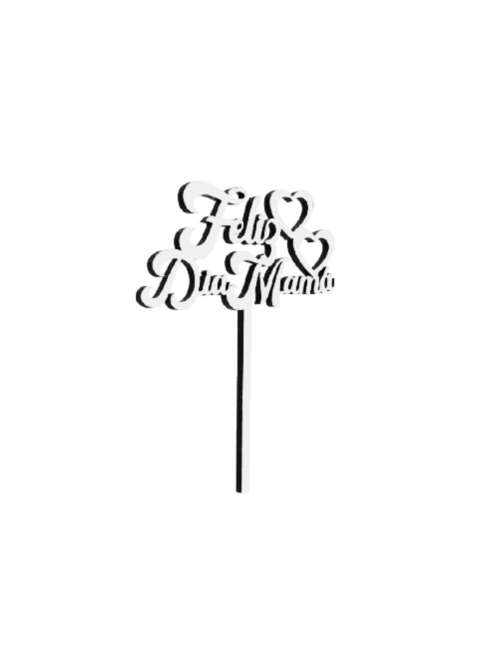 TOPPER FELIZ DIA MAMA...