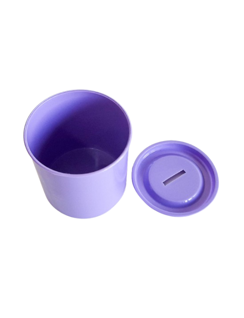 ALCANCIA PLASTICA LILA...