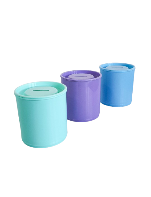 ALCANCIA PLASTICA LILA...