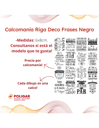 CALCOMANIA RIGA DECO FRASES...