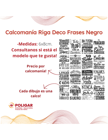 CALCOMANIA RIGA DECO FRASES...